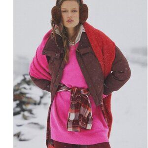 Daily Practice by Anthropologie Long-Sleeve Mini Jumper Sweater Dress Pink Sz XS